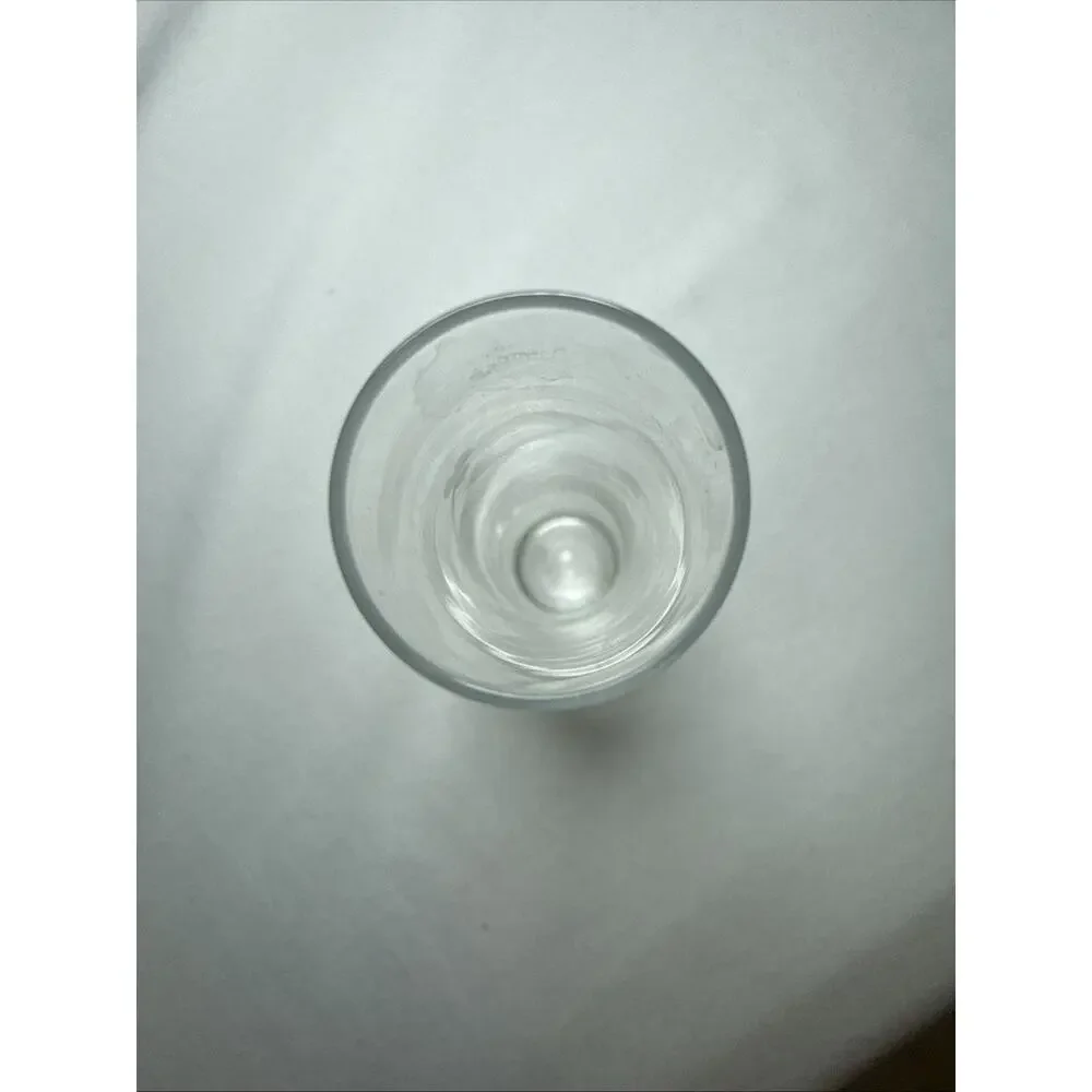 DUISKE Irish Handcut Etched Frosted Floral Design Leaves Clear Glass Vase 6” EUC